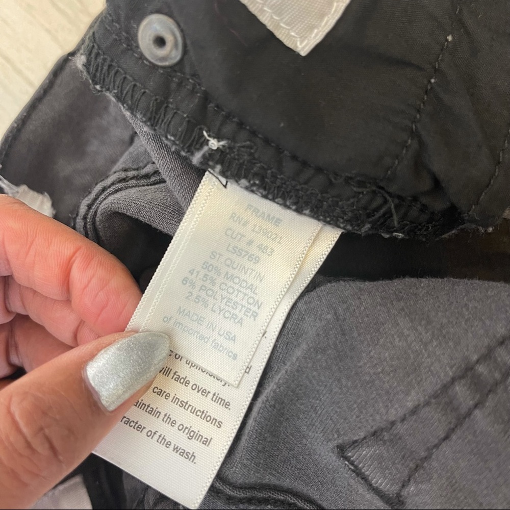 FRAME Denim Black Jeans Le Skinny Size 26 - Picture 5 of 10